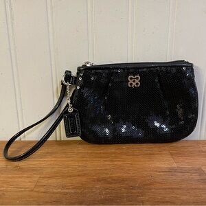Coach Limited Edition Sequin Pleated Wristlet